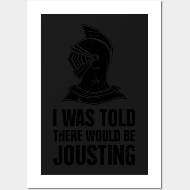 Jousting | Funny Renaissance Festival Design Wall Art by MeatMan